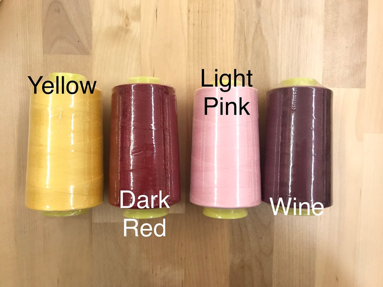 Light Pink Polyester Thread Cone 4000 Yards Soft Spun Sewing Thread for Machine & Hand Use